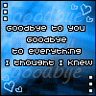 goodbye to you , goodbye to everything i thought i knew