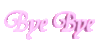 bye bye pink text animated