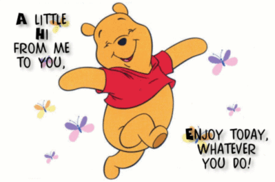a little hi from me to you!