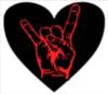 retro ,black heart