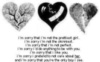 broken hearts, I'm sorry