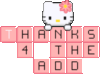 hello kitty thanks add