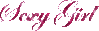 sexy girl pink glitter text