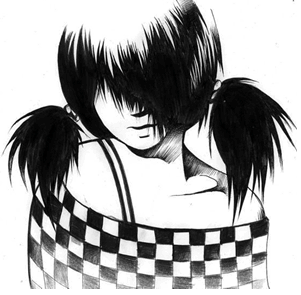 emo girl animated
