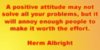 positive attitude