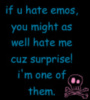 do NOT hate emo