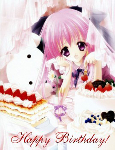 anime girl birthday