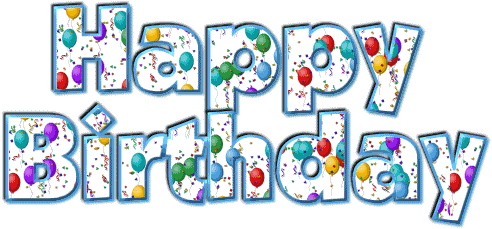 Happy Birthday - fancy letters