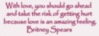 Take The Risk Britney Spears