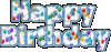 Happy Birthday - fancy letters