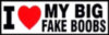 I LOVE MY BIG FAKE BOOBS