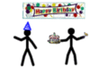 Stick people Birthday