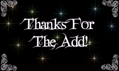 Thanks For The Add! Stars