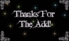 Thanks For The Add! Stars
