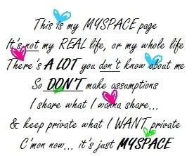This Is My Myspace Page