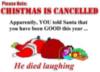 santa died laughing
