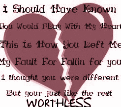 I Should Have Known You Would Play With My Heart