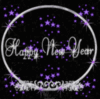 Happy New Year, Black Background