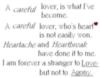 Careful Lover