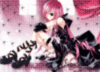 anime , pink glitter