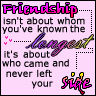 Friendship Is About Who Came And Never Left Yous Side