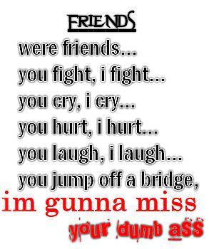 I'm Gonna Miss Your Dumb Ass