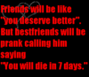 Friends Will Be Like
