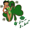 betty boop with clover