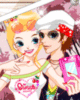 cute lovers making photos with..