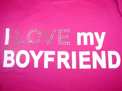 I love my boyfriend pink