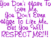 Love, Like, Respect