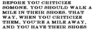 Criticize