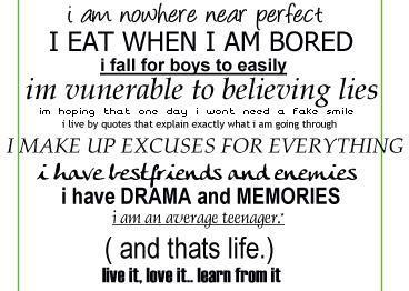 I'm Nowhere Near Perfect