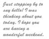 I Was Thinking About You Today