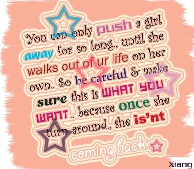 Once She Turn Around She Isn't Coming Back