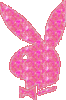 Pink Playboy Bunny Glitter