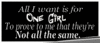 All I Want Is For One Girl