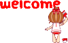 kawaii girl welcome