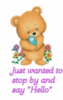 Hello, just
