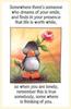 Remember Somebody Is Thinking Of You
