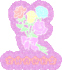 Thanks with Pink Glitter